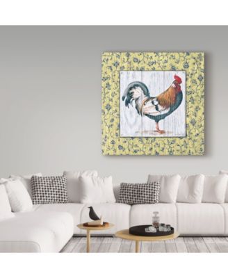 Trademark Global Lisa Audit 'Rustic Rooster 1' Canvas Art - 14" x 14"