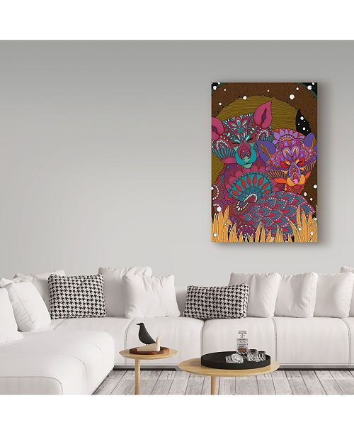 Winter Wonderland Wall Murals Trademark Global Hello Angel Winter Wonderland 5 Canvas 