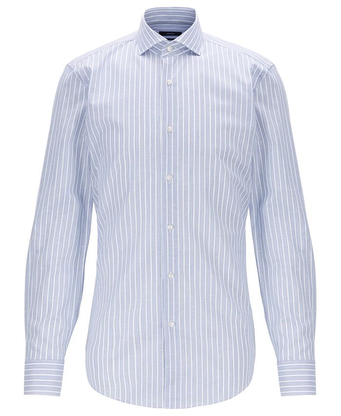 Hugo Boss BOSS Men's Slim Fit Striped Shirt - Macy's