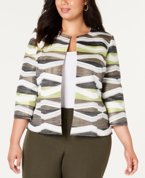 Kasper Plus Size Open-Front Jacket