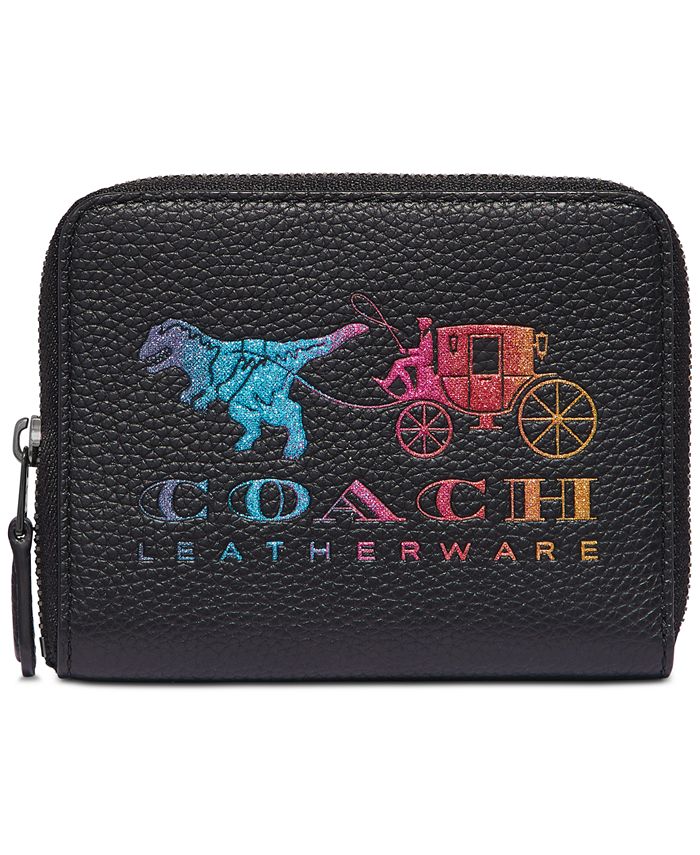 COACH Rexy And Carriage Small Zip Around Leather Wallet & Reviews - Handbags  & Accessories - Macy's