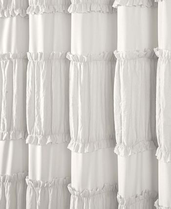 Lush Décor - Nova Ruffle 72" x 72" Shower Curtain