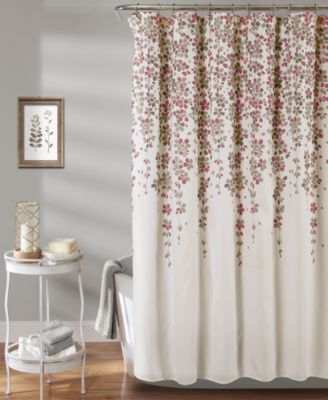 Weeping Flower Shower Curtain, 72" x 72"