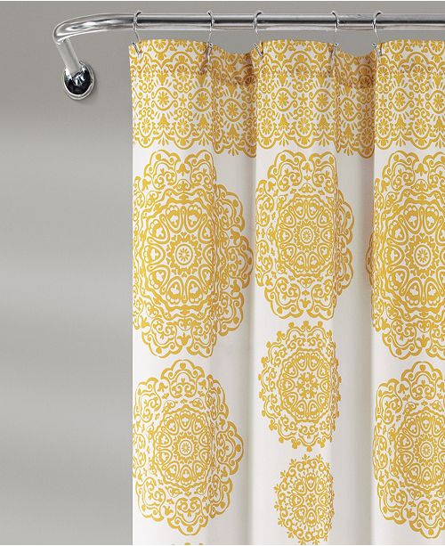Lush Decor Medallion Stripe 72 X 72 Shower Curtain Reviews Home Macy S