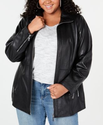 michael kors plus size leather jacket