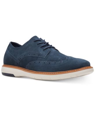 clarks mens navy shoes