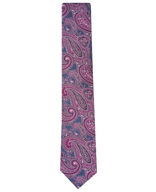 Tasso Elba Men's Paisley Silk Tie, Created for Macy's & Reviews - All Accessories - Men - Macy's