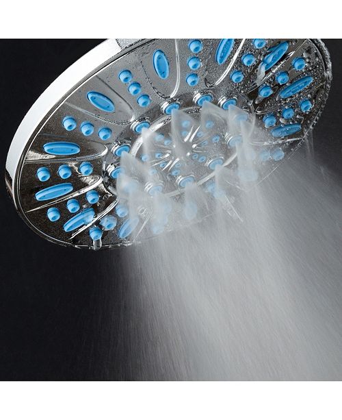 Aquadance Antimicrobial Shower Head, Aqua Blue Jets & Reviews