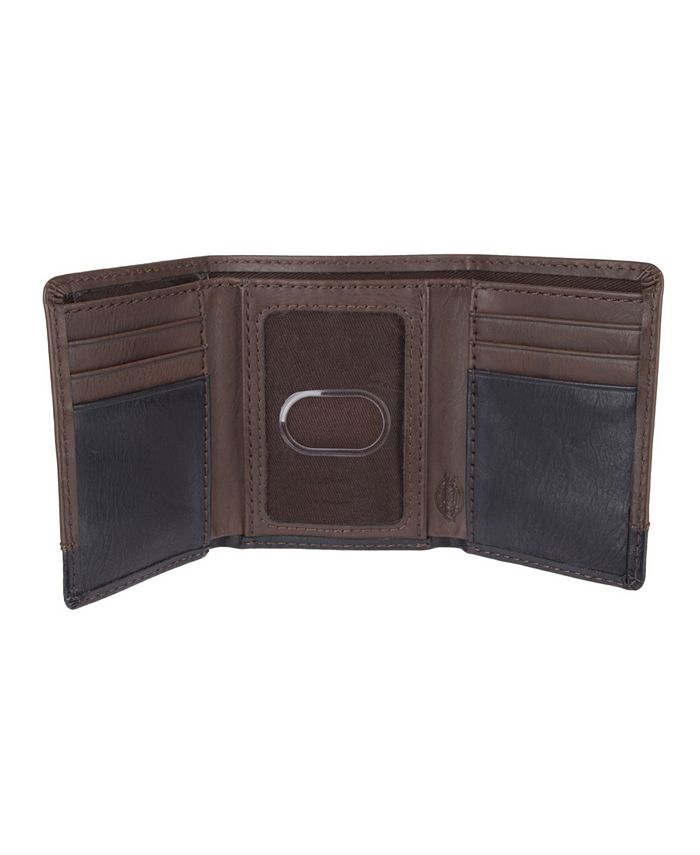 Dickies Men's Two Tone Premium Trifold Leather Wallet & Reviews - All ...