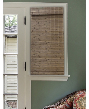 Radiance Cordless Bamboo Dockside Privacy Weave Roman Shade, 46" x 64"
