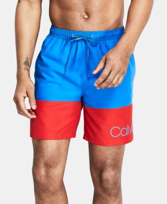 Calvin Klein - Men's Logo Graphic Swim Trunks