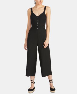 cotton cropped jumpsuit