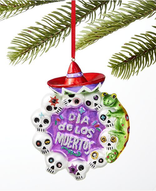 Holiday Lane Day Of The Dead Dia De Los Muertos Skull Wreath