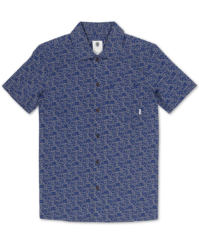 Element Men's Destination Regular-Fit Printed Poplin Shirt - Macy's