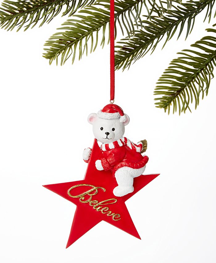 Macy's Holiday Lane Believe Star Ornament, Created for Macy's Macy's