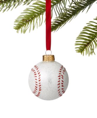 Holiday Lane - Sports Glitter Baseball Ornament