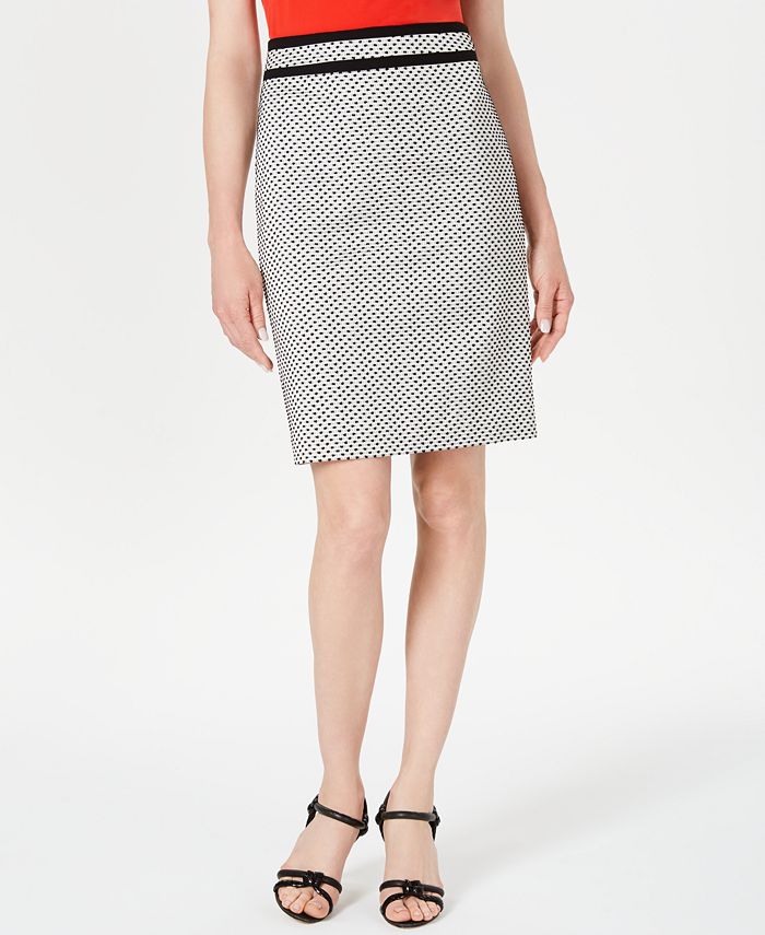 Calvin Klein Piped Pencil Skirt - Macy's