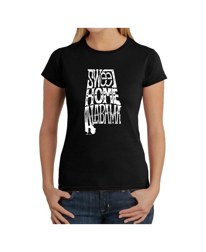 LA Pop Art Women's Word Art T-Shirt - Sweet Home Alabama - Macy's