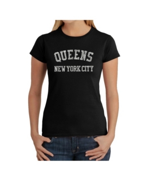 image of Women-s Word Art T-Shirt - Popular Queens Neighborhoods