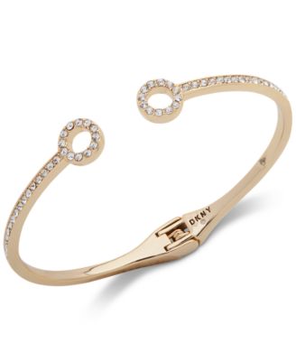 Dkny Pave Circle Cuff Bracelet - Gold 42$