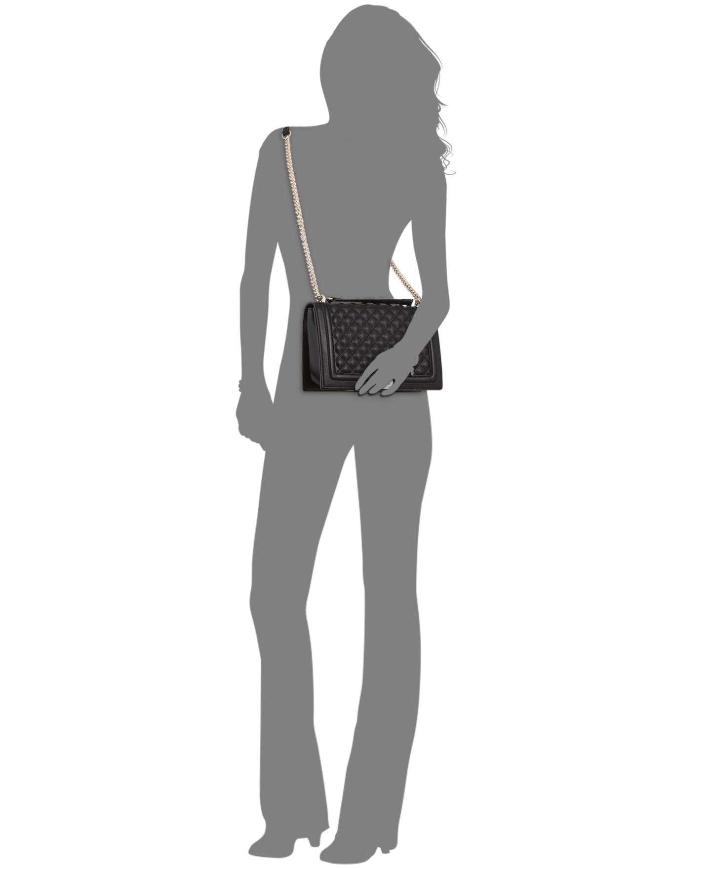 Женская сумка I.N.C. International Concepts Ajae Flap Crossbody, цвет: Чёрный / Золотой — фото 2