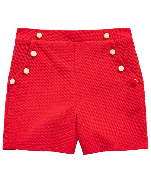 Monteau Big Girls Buttons Shorts Reviews Shorts Kids Macy S
