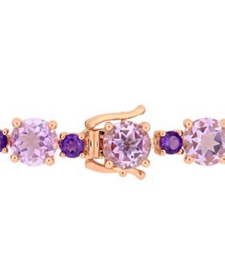 Pink Amethyst (24-5/8 ct.t.w.) Tennis Bracelet in Sterling Silver (Also Available in Citrine)
