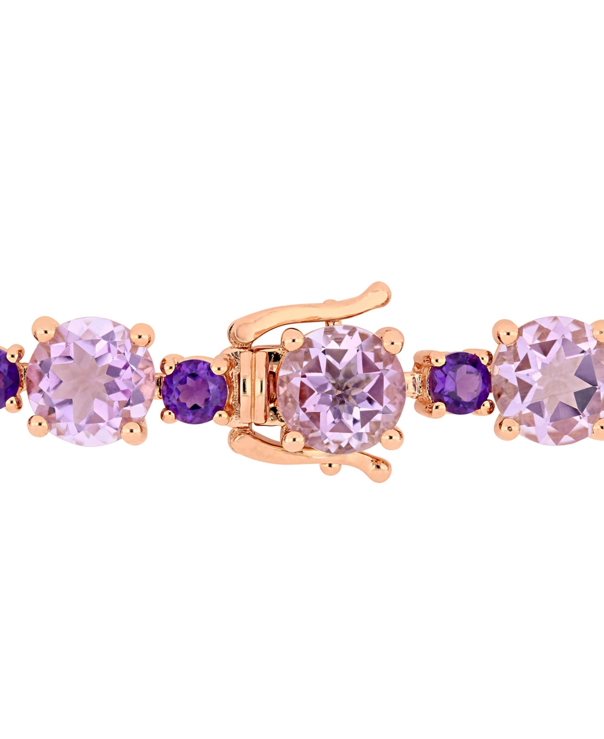 Pink Amethyst (24-5/8 ct.t.w.) Tennis Bracelet in Sterling Silver (Also Available in Citrine)