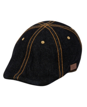 Epoch Hats Company Angela And William Duckbill Ivy Cap With Stitching In Black