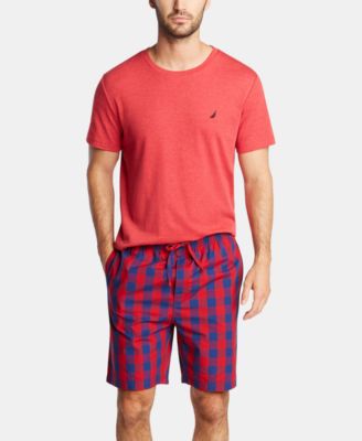 Men's Cotton Plaid Pajama Shorts