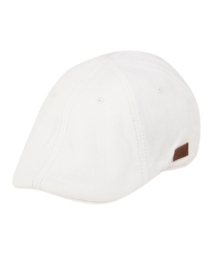 Epoch Hats Company Angela And William Duckbill Ivy Cap With Stitching In White