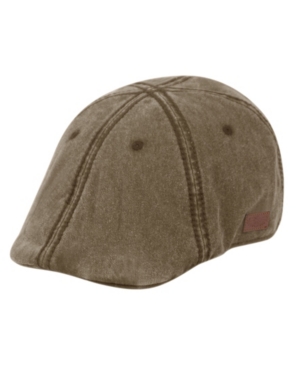 Epoch Hats Company Angela And William Duckbill Ivy Cap With Stitching In Brown