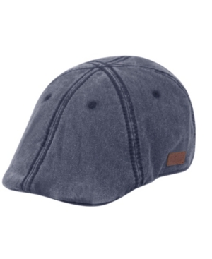 Epoch Hats Company Angela And William Duckbill Ivy Cap With Stitching In Navy