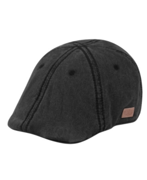 Epoch Hats Company Angela And William Duckbill Ivy Cap With Stitching In Dark Gray
