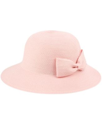 Angela & William Poly Braid Bucket Sun Hat with Ribbon