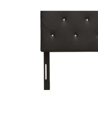 Contemporary Crystal Diamond Tufted Queen Headboard
