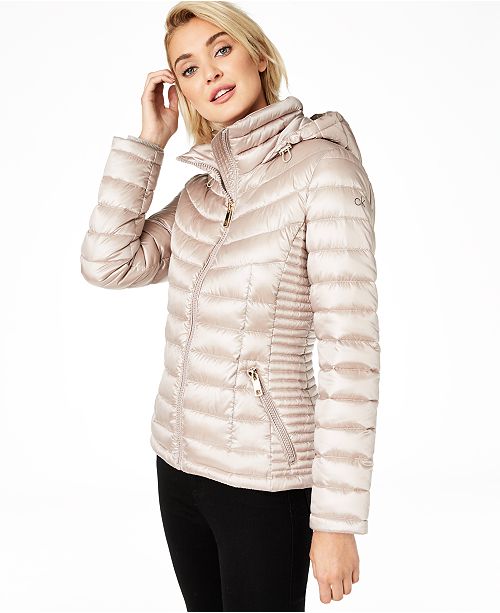 Calvin Klein Packable Down Puffer Coat Created For Macy S Reviews Coats Women Macy S