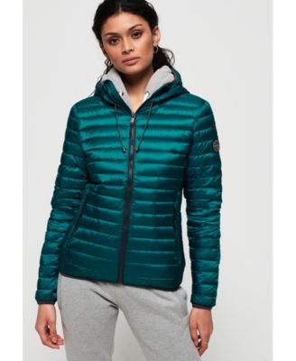 superdry core down hooded