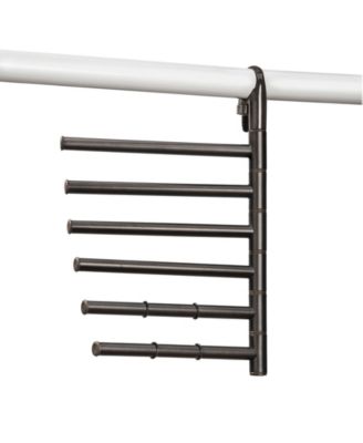 Lynk Hanging Pivoting Scarf Organizer Rack and Accessory Holder