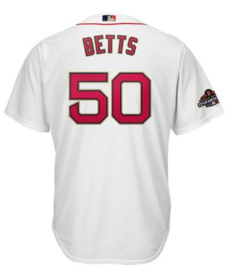 Majestic Men's Mookie Betts Boston Red Sox Gold Replica Cool