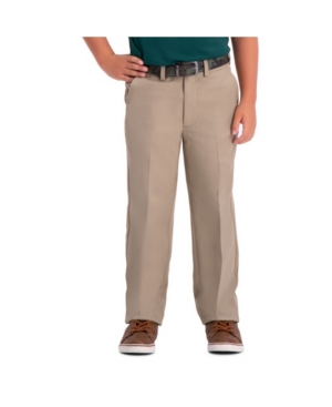 Haggar Husky Boys Cool 18 Pro Reg Fit Flat Front Pant