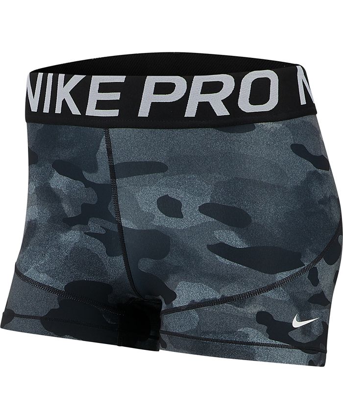 Nike Women's Pro Camo-Print Training Shorts - Macy's
