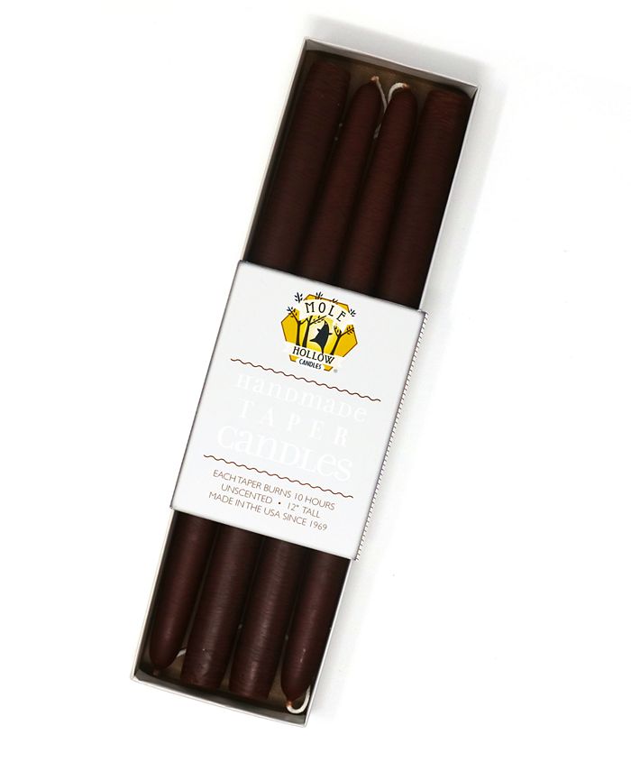 Mole Hollow Candles 12" Taper Candles, Set of 4 Macy's