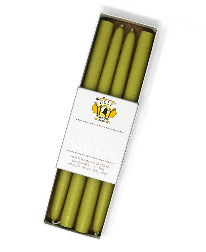 Mole Hollow Candles 12" Taper Candles, Set of 4 Macy's