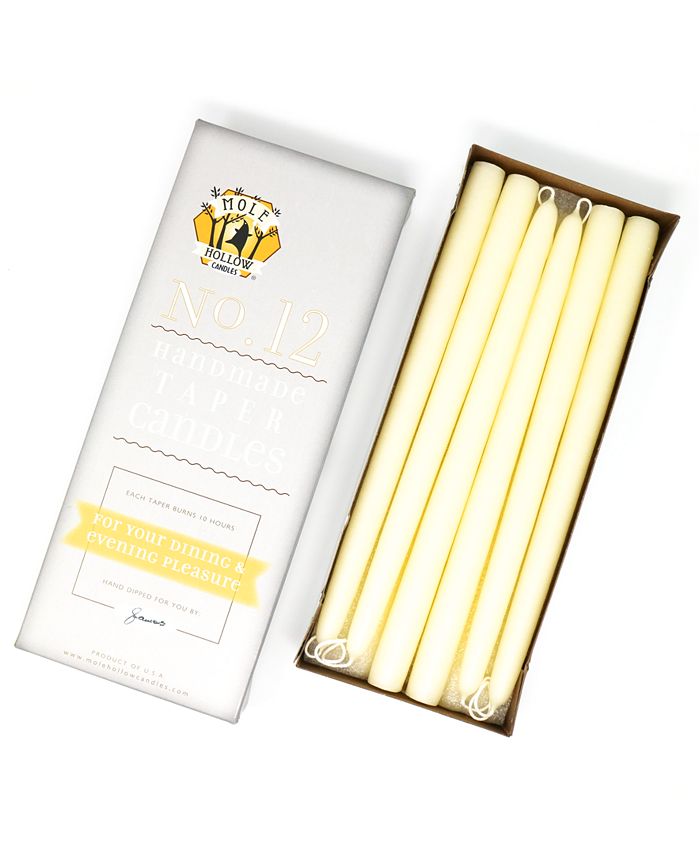 Mole Hollow Candles 12" Taper Candles, Set of 12 Macy's
