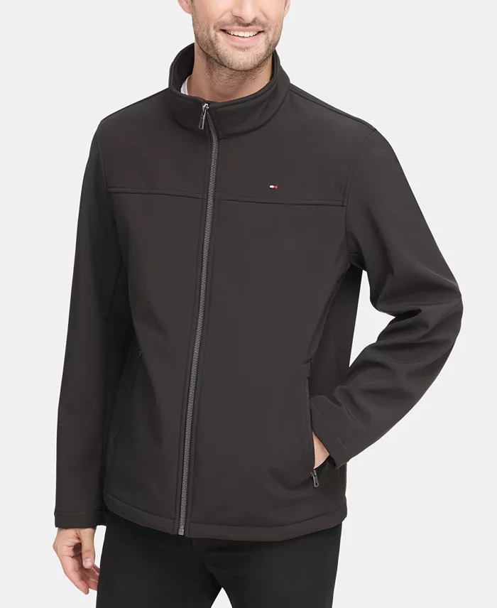 Men's Soft-Shell Classic Zip-Front Jacket - thumbnail 2