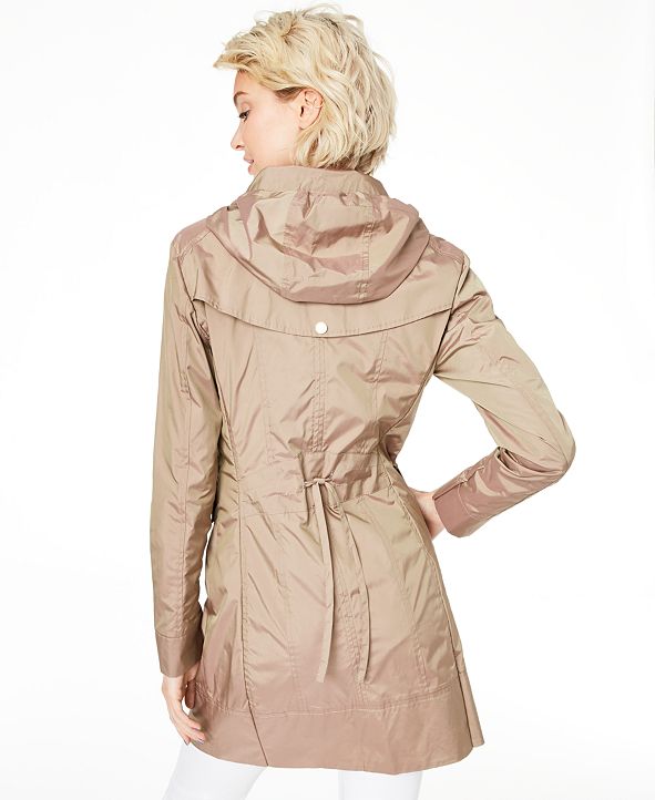 Cole haan hooded raincoat store