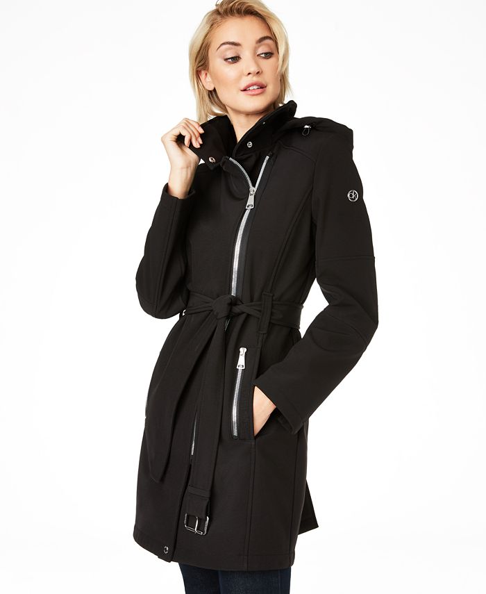 Calvin Klein Asymmetrical Hooded Raincoat & Reviews - Coats & Jackets -  Women - Macy's