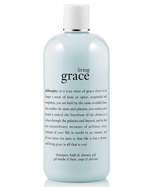 philosophy living grace 3in1 shampoo, shower gel & bubble bath, 16 oz