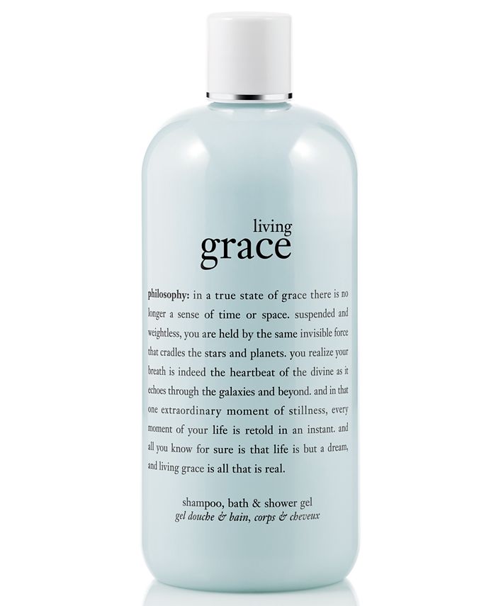 philosophy living grace 3in1 shampoo, shower gel & bubble bath, 16 oz